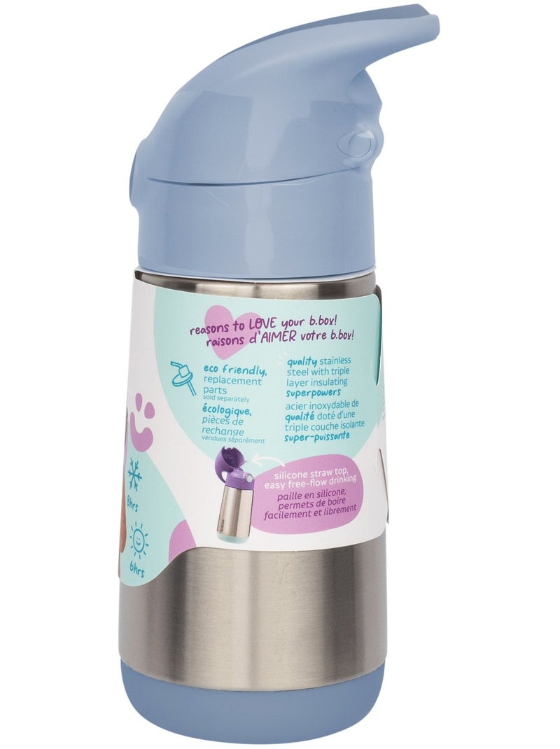 Botella isotérmica infantil con pajita | B.Box Azul - Kiabi