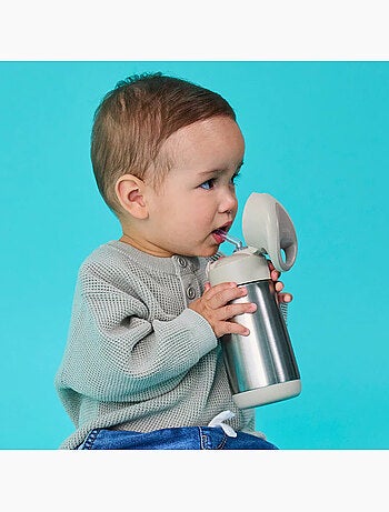 Botella isotérmica infantil con pajita | B.Box