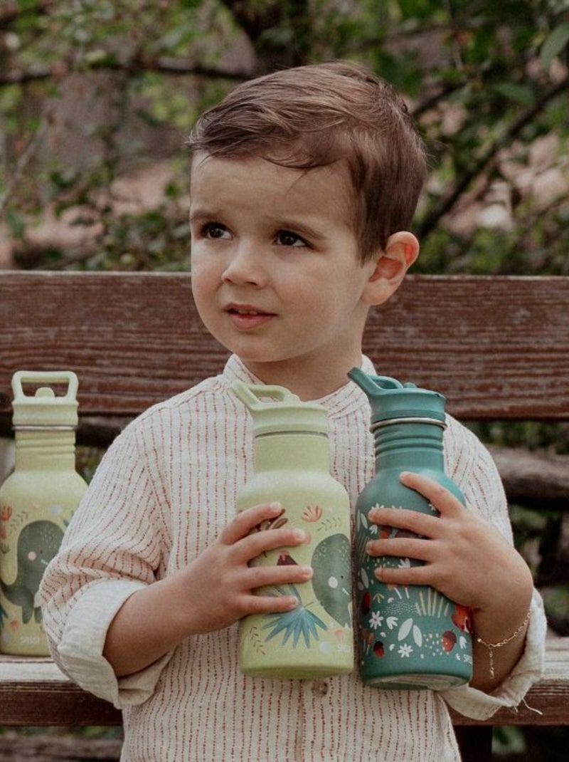 Botella isotérmica infantil de acero inoxidable | Sassi Junior Verde - Kiabi