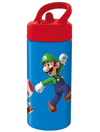 Botella isotérmica super mario 410 ml – asa integrada, pvc