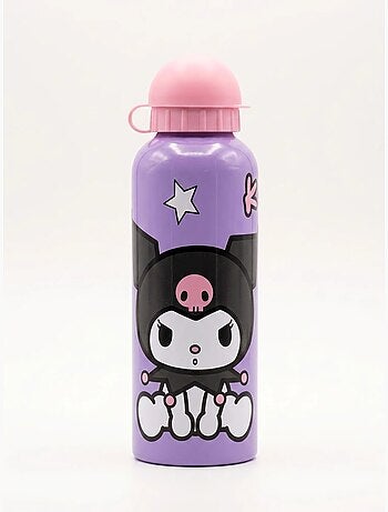 Botella kuromi 500 ml de aluminio boca ancha sanrio