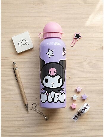 Botella kuromi 500 ml de aluminio boca ancha sanrio