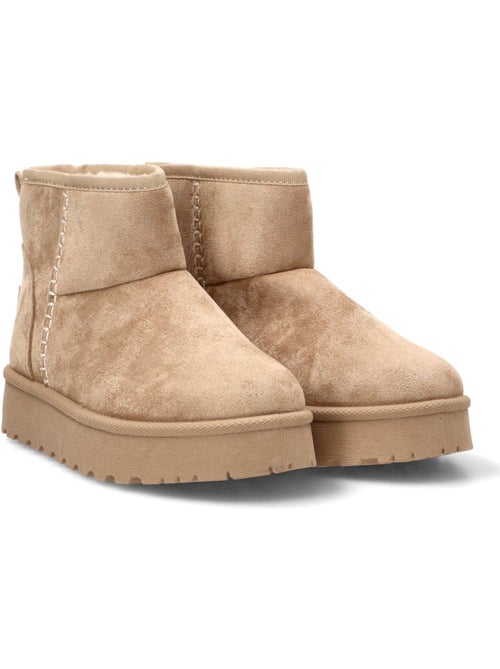 Botin abotinada mujer suela doble - yulia - Kiabi