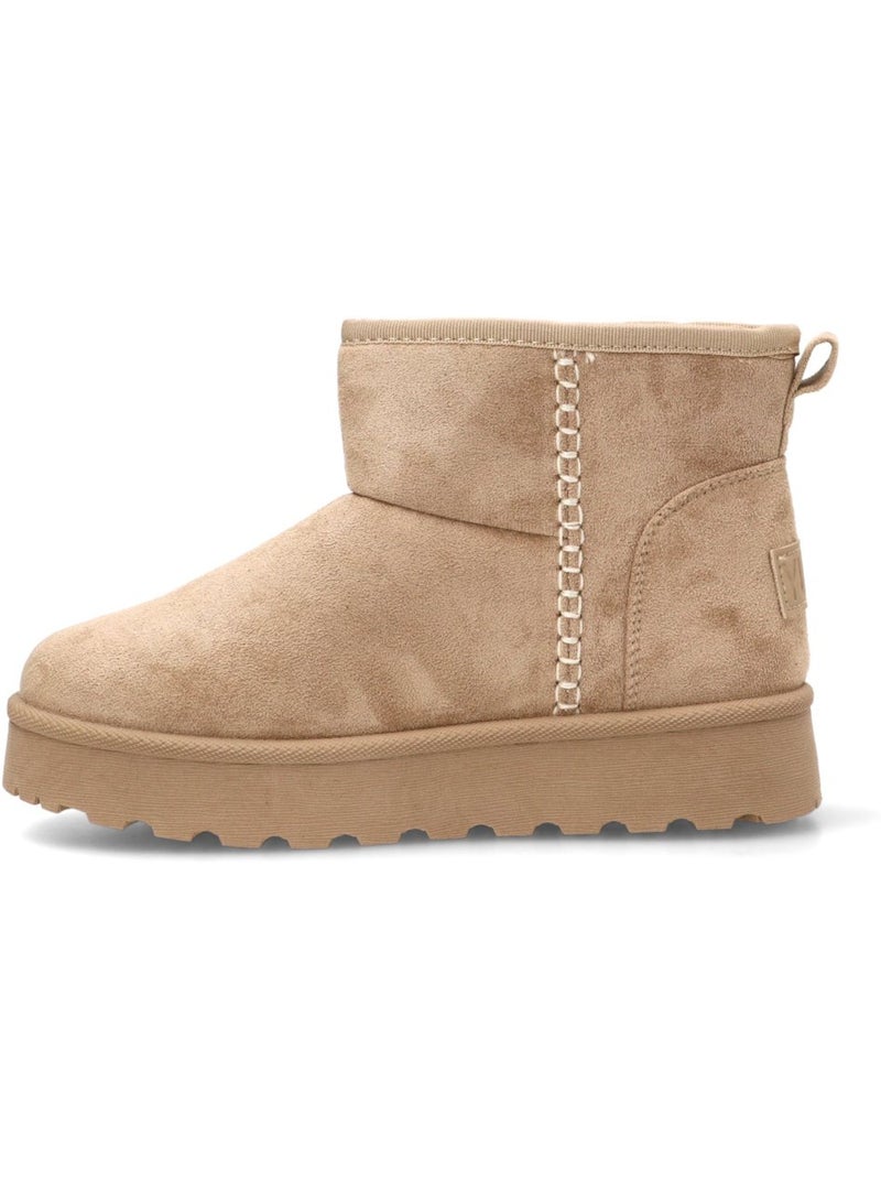 Botin abotinada mujer suela doble - yulia Beige - Kiabi