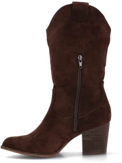 Botin Campero Mujer Suela Plana - Buonarotti - Kiabi Botin Campero Mujer Suela Plana - Buonarotti - Kiabi