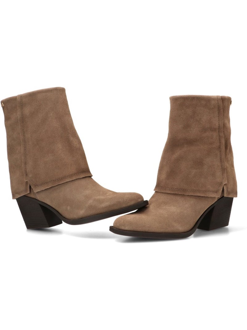 Botin campero mujer tacón alto - carmela Taupe - Kiabi