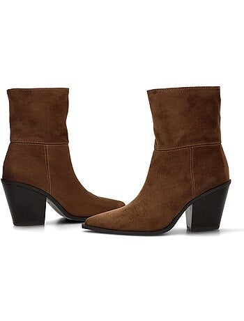 Botin campero mujer tacón alto - corina