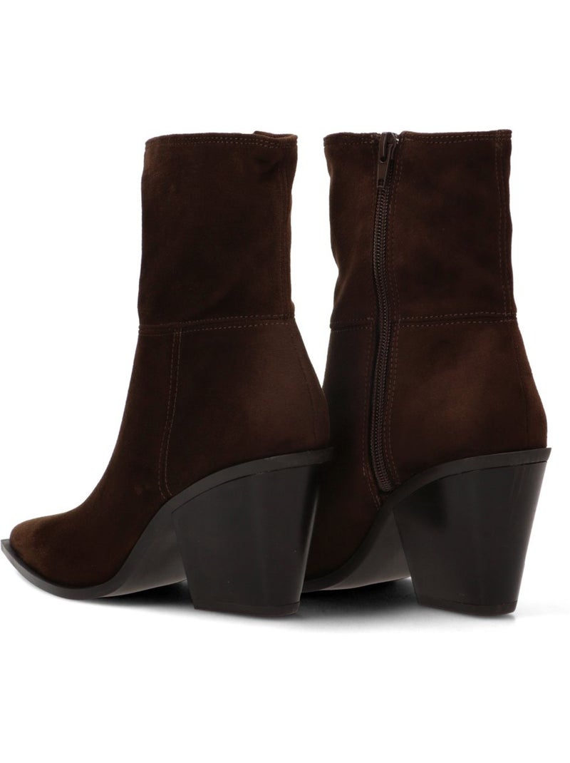 Botin campero mujer tacón alto - corina Marrón capuchino - Kiabi