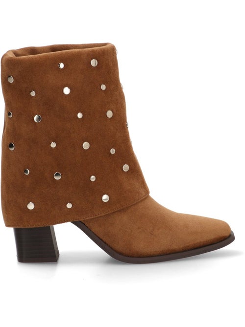Botin Campero Mujer Tacón Alto - Etika - Kiabi Botin Campero Mujer Tacón Alto - Etika - Kiabi