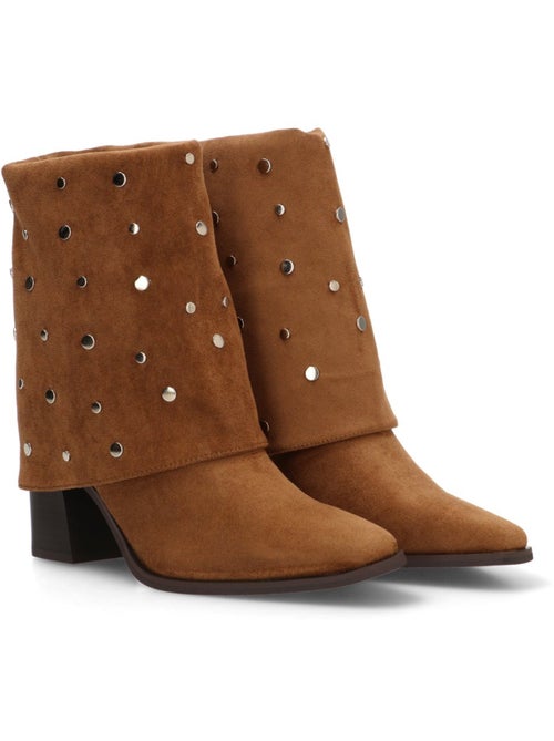 Botin Campero Mujer Tacón Alto - Etika - Kiabi Botin Campero Mujer Tacón Alto - Etika - Kiabi
