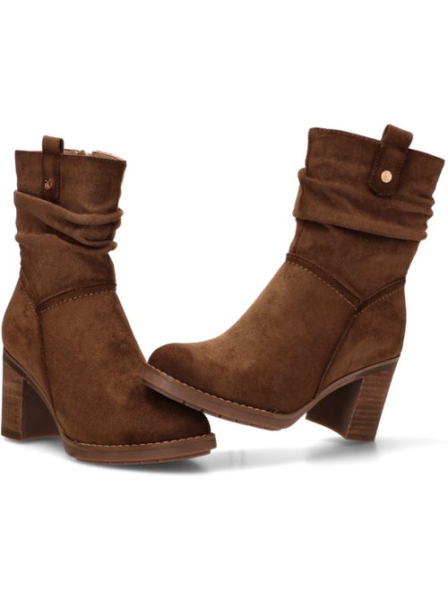 Botin Campero Mujer Tacón Alto - Etika - Kiabi Botin Campero Mujer Tacón Alto - Etika - Kiabi