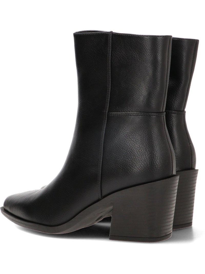 Botin campero mujer tacón alto - etika Negro - Kiabi