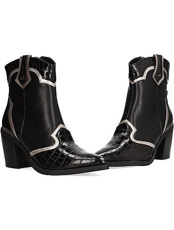 Botin campero mujer tacón alto - etika