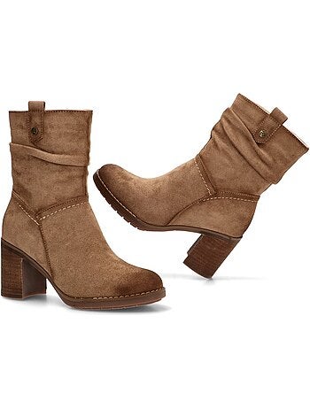 Botin Campero Mujer Tacón Alto - Etika