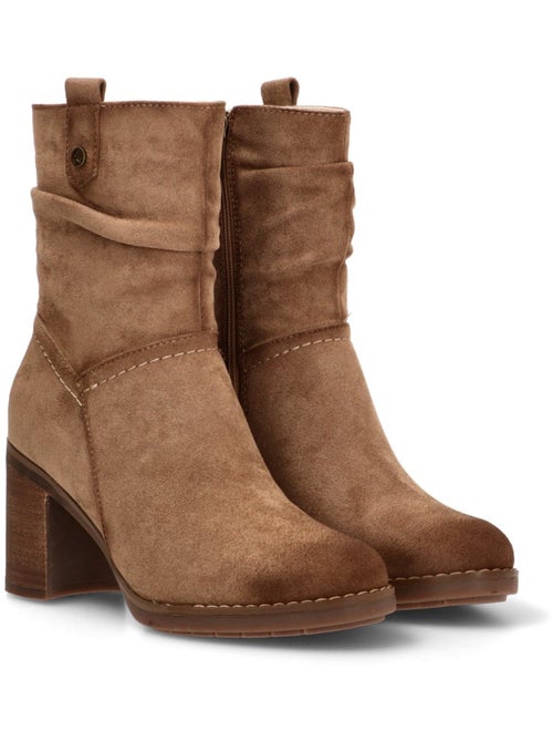 Botin Campero Mujer Tacón Alto - Etika - Kiabi Botin Campero Mujer Tacón Alto - Etika - Kiabi