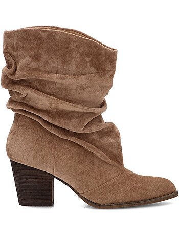Botin campero mujer tacón alto - luna collection