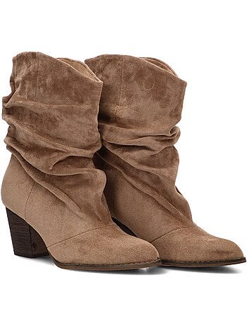 Botin campero mujer tacón alto - luna collection