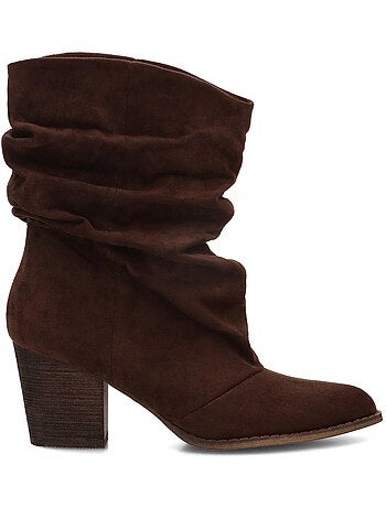 Botin campero mujer tacón alto - luna collection