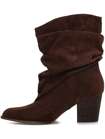 Botin campero mujer tacón alto - luna collection