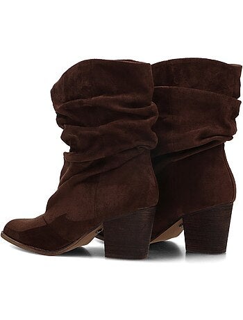 Botin campero mujer tacón alto - luna collection