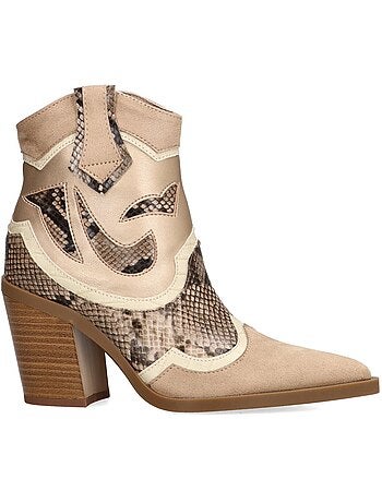 Botin Campero Mujer Tacón Alto - Luna Trend