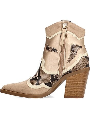 Botin Campero Mujer Tacón Alto - Luna Trend