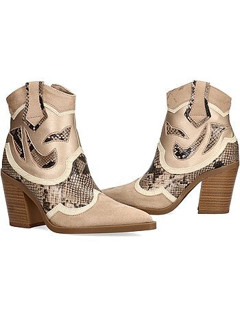 Botin Campero Mujer Tacón Alto - Luna Trend
