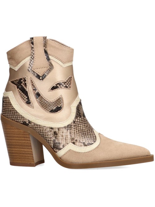 Botin Campero Mujer Tacón Alto - Luna Trend - Kiabi Botin Campero Mujer Tacón Alto - Luna Trend - Kiabi