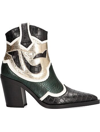 Botin campero mujer tacón alto - luna trend