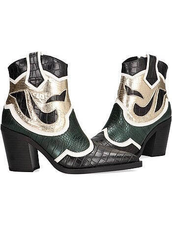 Botin campero mujer tacón alto - luna trend