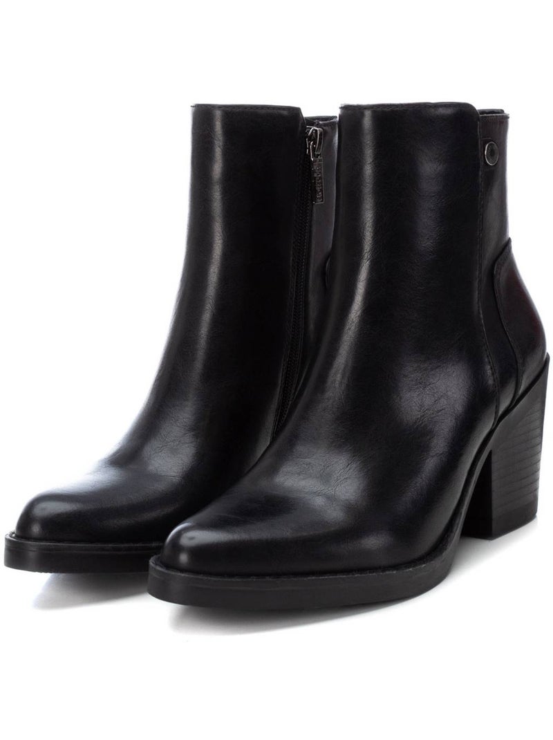 Botin campero mujer tacón alto - refresh Negro - Kiabi