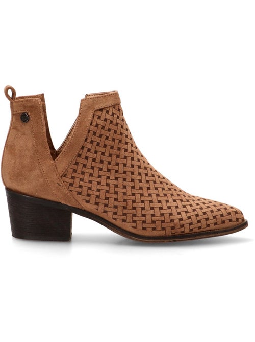 Botin Campero Mujer Tacón Medio - Buonarotti - Kiabi