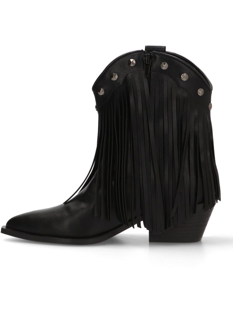 Botin campero mujer tacón medio - corina Negro - Kiabi
