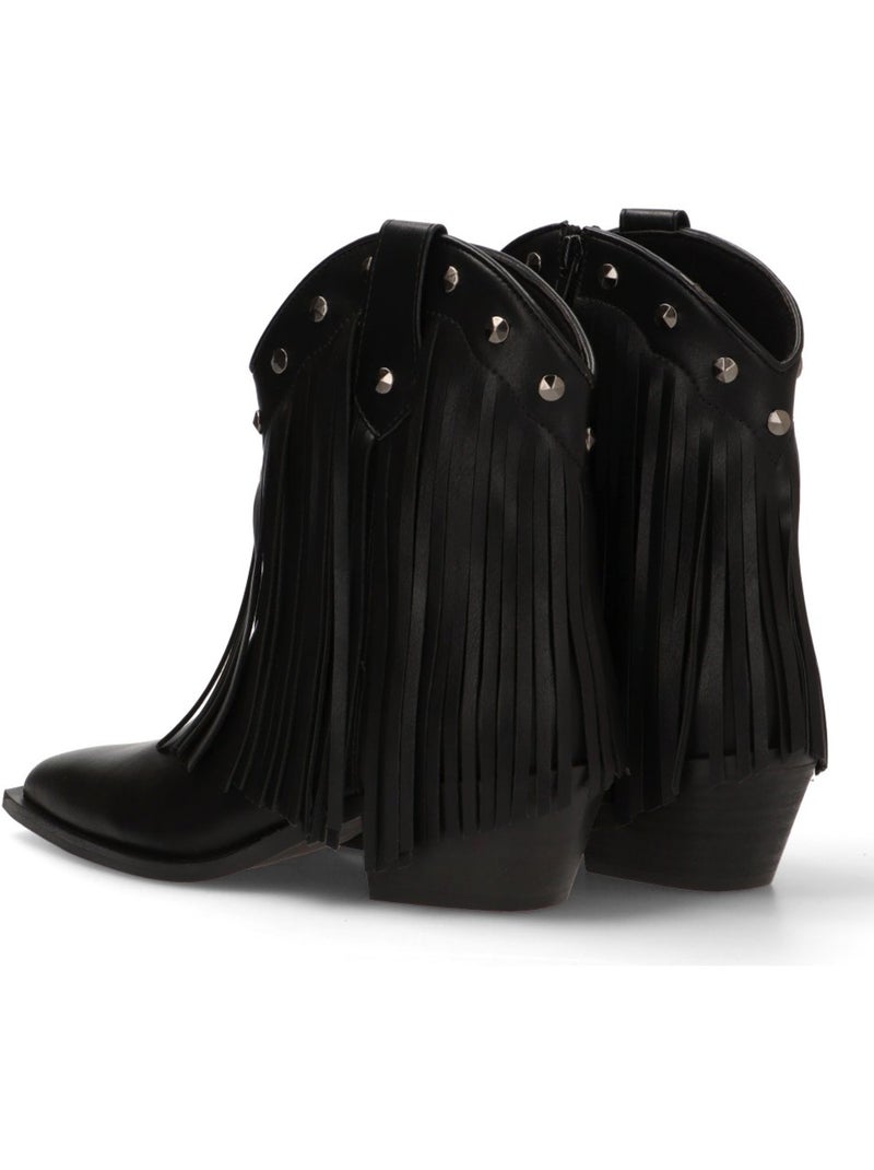 Botin campero mujer tacón medio - corina Negro - Kiabi