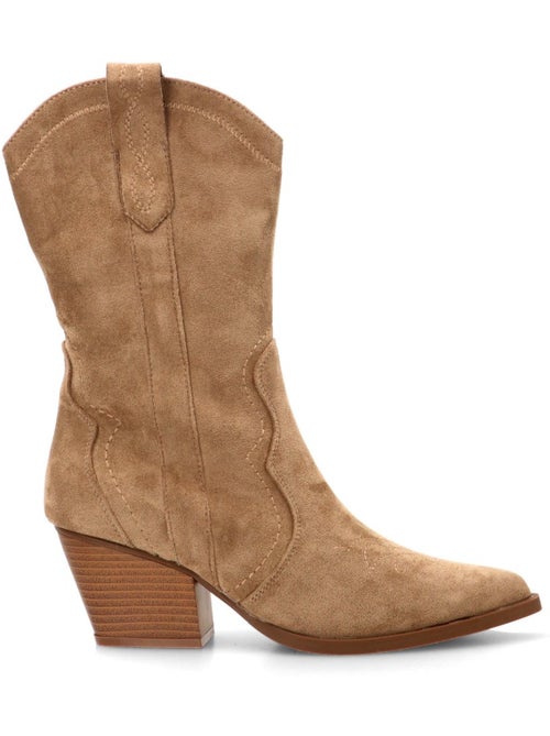 Botin campero mujer tacón medio - etika - Kiabi Botin campero mujer tacón medio - etika - Kiabi