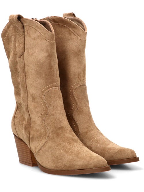 Botin campero mujer tacón medio - etika - Kiabi Botin campero mujer tacón medio - etika - Kiabi