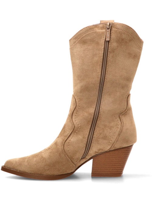 Botin campero mujer tacón medio - etika - Kiabi Botin campero mujer tacón medio - etika - Kiabi