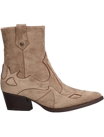 Botin Campero Mujer Tacón Medio - Etika
