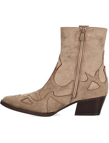 Botin Campero Mujer Tacón Medio - Etika