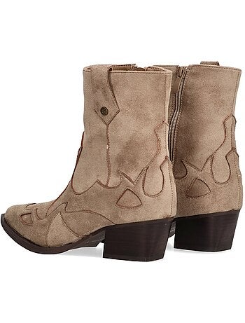 Botin Campero Mujer Tacón Medio - Etika