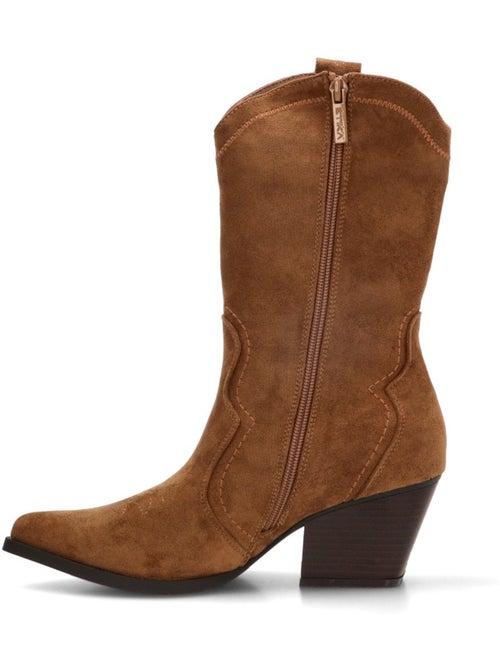 Botin campero mujer tacón medio - etika - Kiabi Botin campero mujer tacón medio - etika - Kiabi