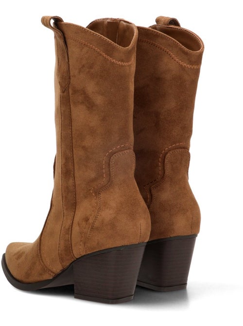 Botin campero mujer tacón medio - etika - Kiabi Botin campero mujer tacón medio - etika - Kiabi