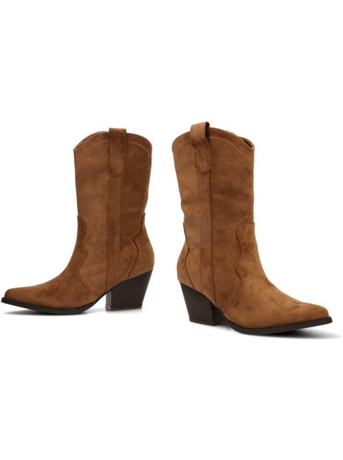 Botin campero mujer tacón medio - etika - Kiabi Botin campero mujer tacón medio - etika - Kiabi