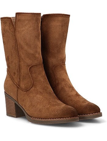 Botin Campero Mujer Tacón Medio - Etika