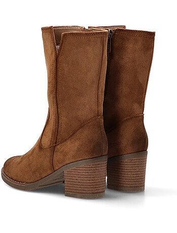 Botin Campero Mujer Tacón Medio - Etika