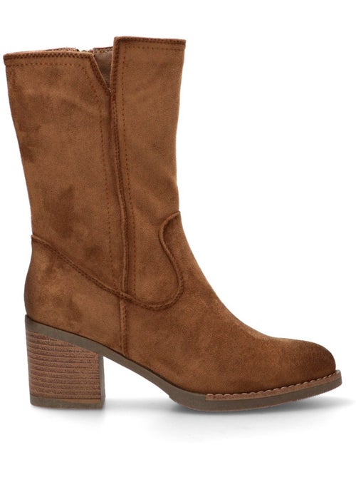 Botin Campero Mujer Tacón Medio - Etika - Kiabi