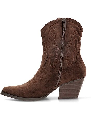 Botin campero mujer tacón medio - etika