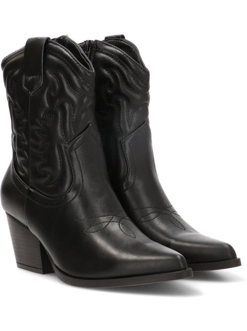Botin campero mujer tacón medio - etika - Kiabi