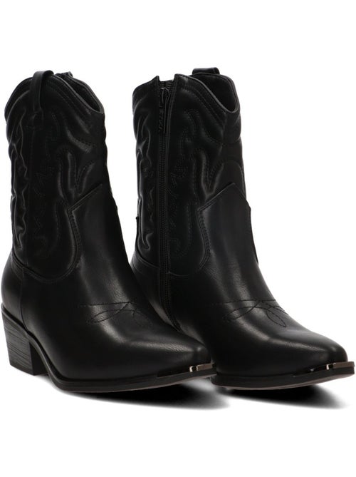 Botin campero mujer tacón medio - etika - Kiabi Botin campero mujer tacón medio - etika - Kiabi