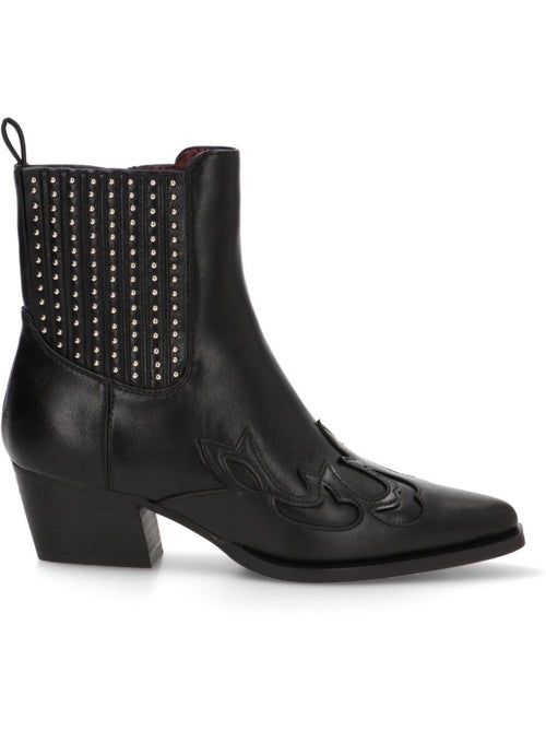 Botin Campero Mujer Tacón Medio - Etika - Kiabi Botin Campero Mujer Tacón Medio - Etika - Kiabi